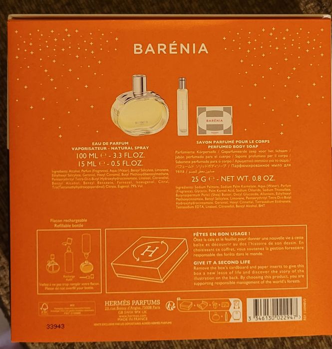 Set parfum original Hermes 100+15 ml