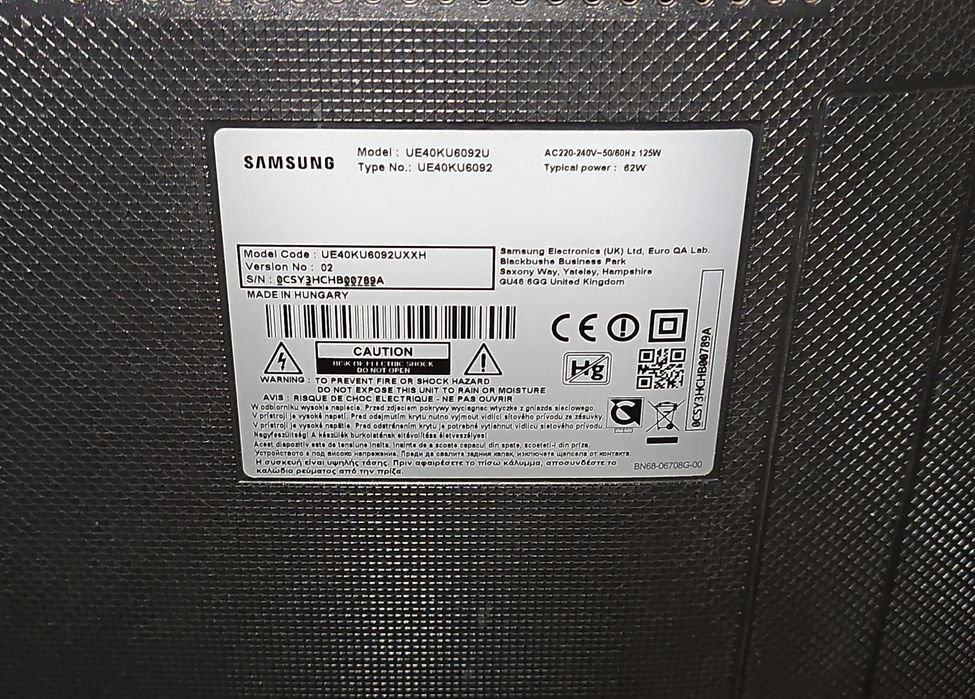 Smart TV Samsung * UHD 4 K *40 " (101 cm)