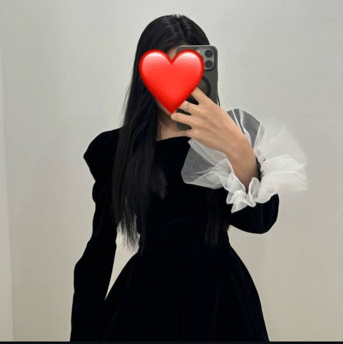 Бархатное платье