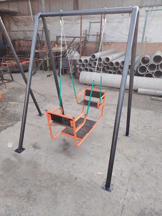 Качели 2-х местные усиленные  металлические