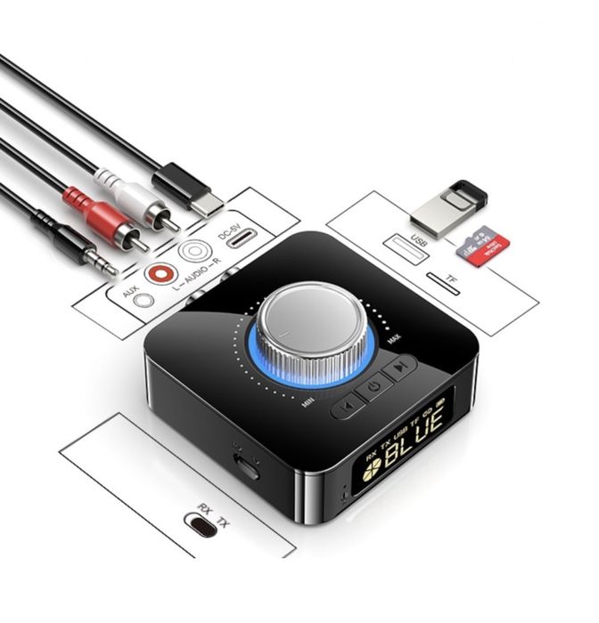 Receptor audio Bluetooth cu afisaj digital nou sigilat