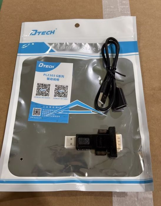 # USB COM Serial RS232 DTECH DT-5001A Переходник адаптер Original