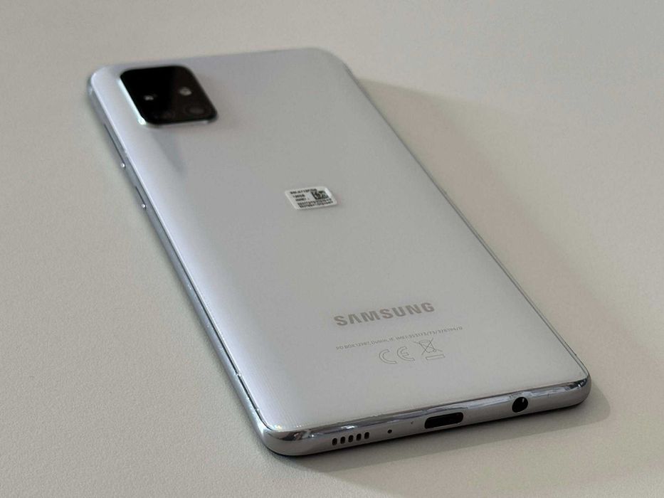 Бартер! Като НОВ! Samsung Galaxy A71 Prism Silver (Бял)