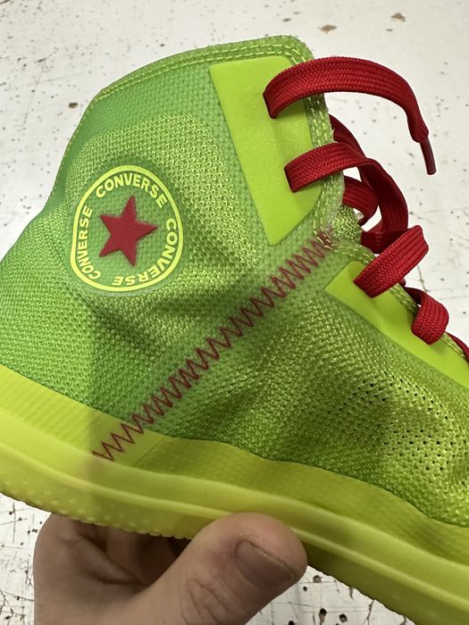 Converse All Star Pro BB Hi "Grinch" Lime Red Bold Volt Black