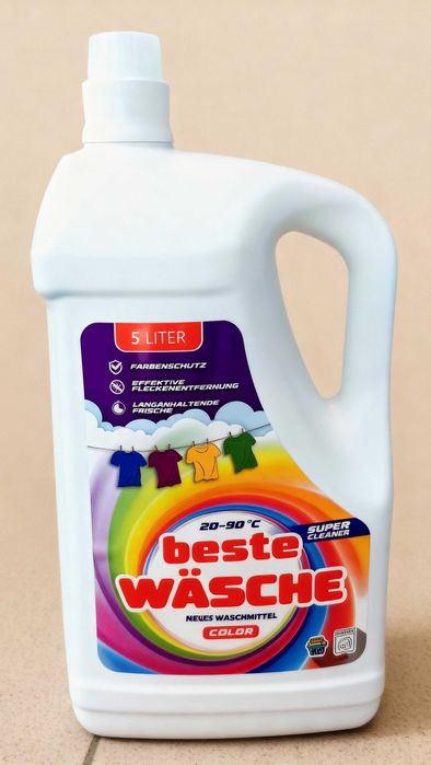 Detergent gel Beste Wasche-Austria 5 Litri, rufe albe sau color, 1 buc