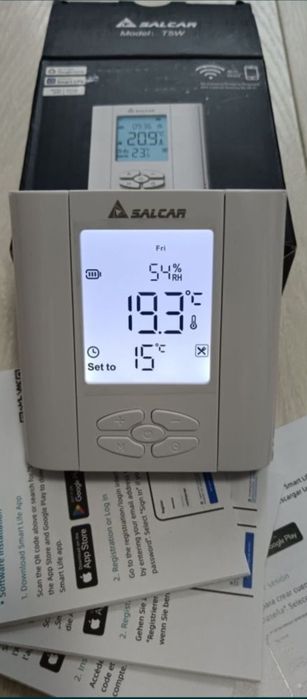 Termostat WiFi centrala, încălzire pardoseala, tuya, Smart Life