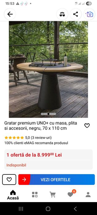 Vând gratar premium UNO cu plita si masă