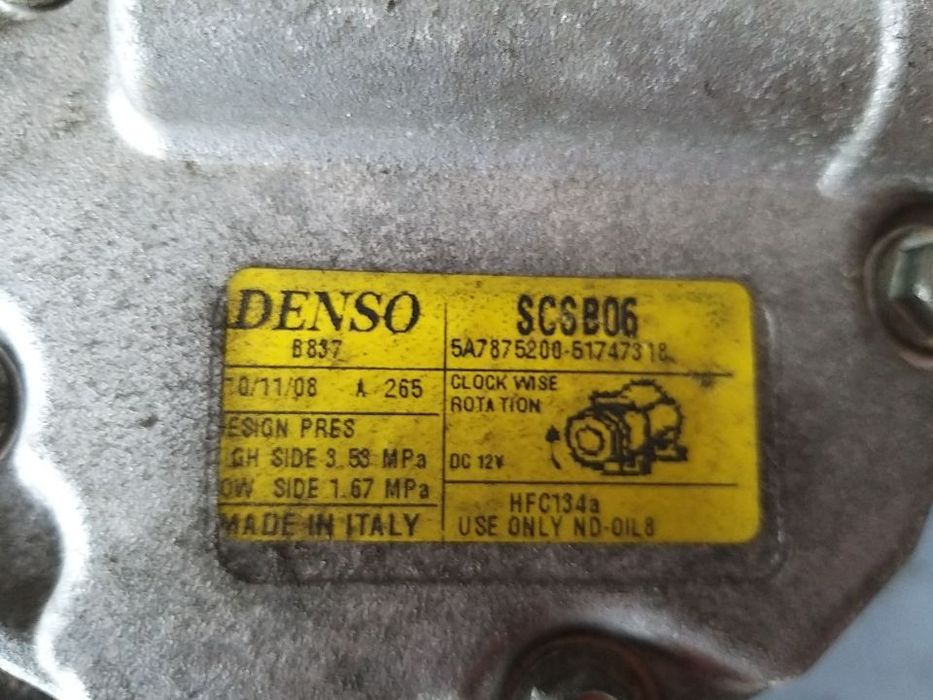 Compresor ac benz fiat bravo 2 doblo idea panda stilo punto 500 lancia musa ypsilon