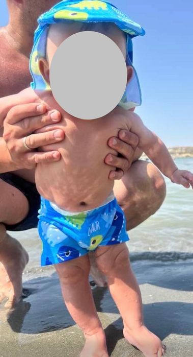 Сет бебешки бански 0-6 месеца