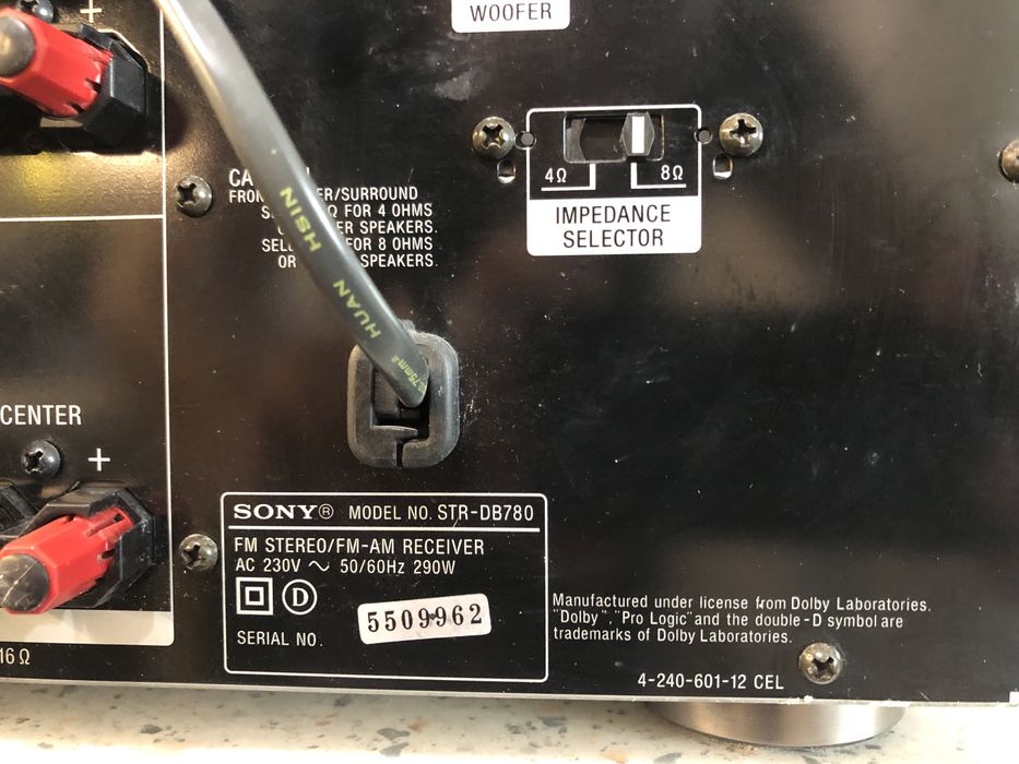 Sony STR-DB780 resiver