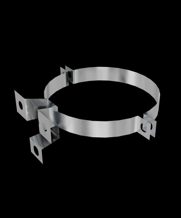 Coș de fum profesional inox dublu perete complet