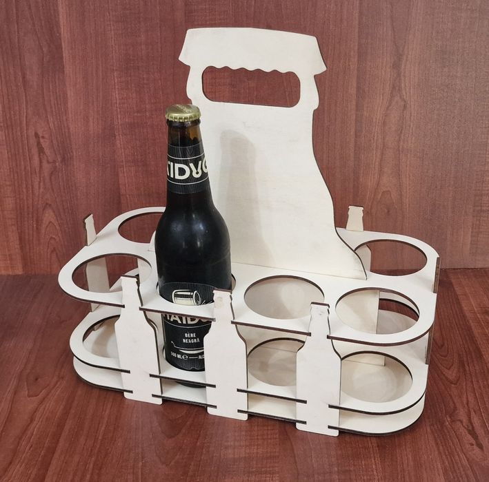 Suport pentru 8 sticle de bere un cadou inedit