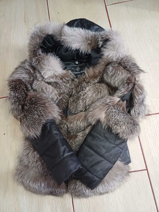 ‼️ REDUERE  Vand haina naturala de vulpe 3 in 1