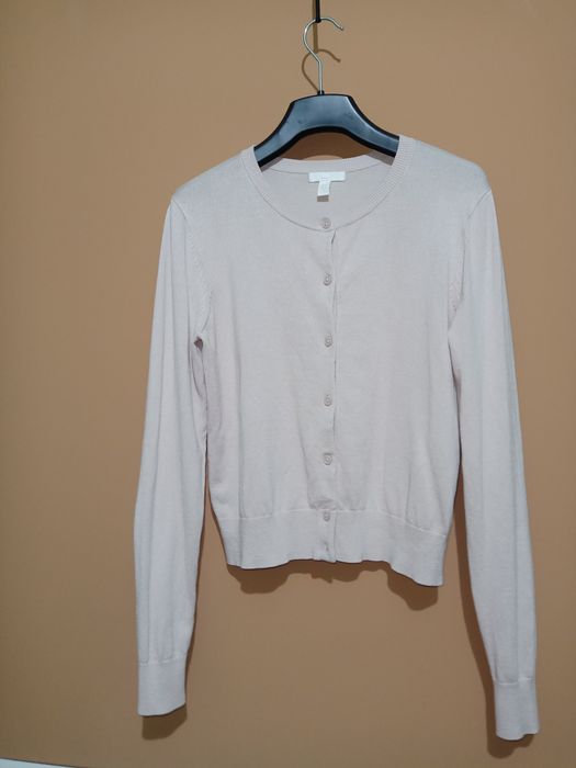 Bluză H&M bej, vâscoză 70%, poliamida 30%, material moale, finuță