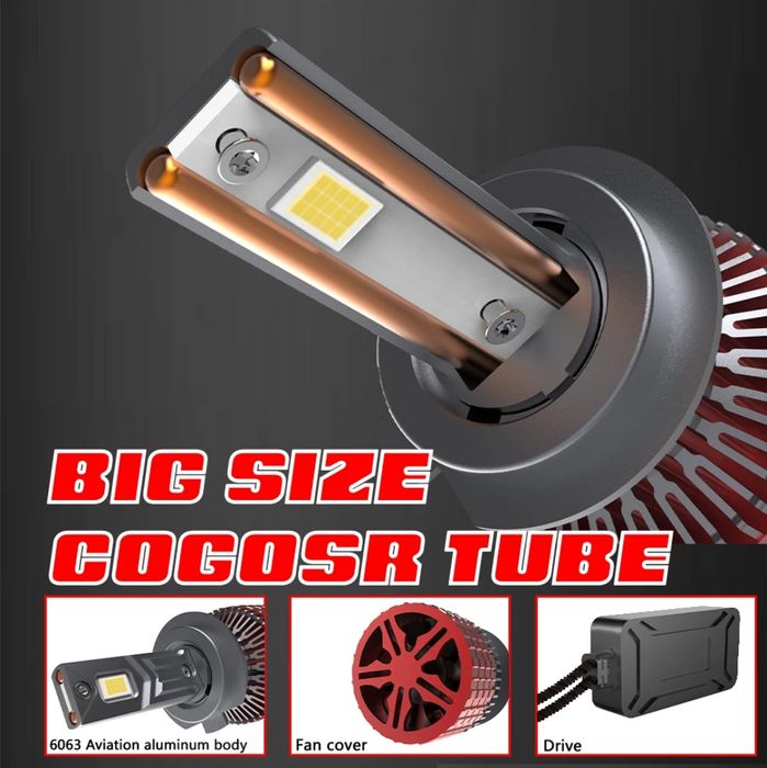 Set Becuri Led H1 H4 H7 H8 H9 H11 HB3 HB4 HIR2 9012 800W 80000LM 6500k