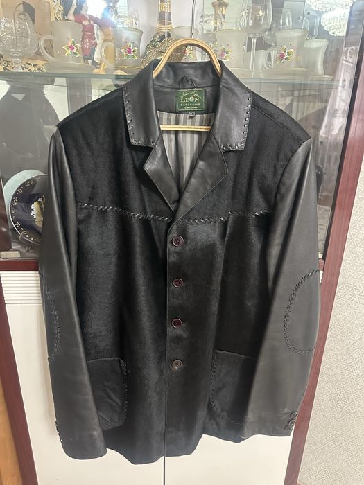 Продам кожаный пиджак