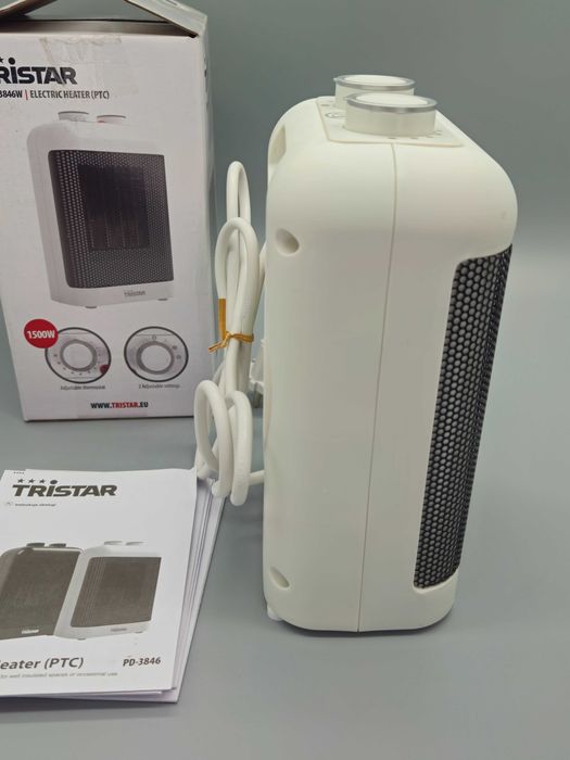 Керамичен вентилаторен отоплител Tristar PD-3846W PTC, 1500W