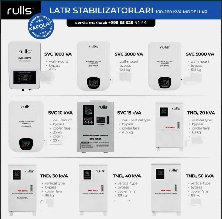 Rulls Stabilizator Оптом Стабилизатор сотилади доставка бор