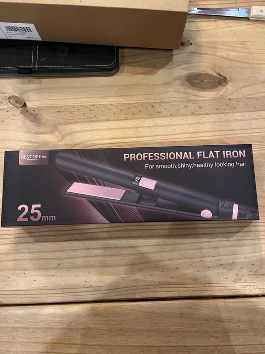 Преса за коса, турмалинова керамична дисплей, регулируема температура