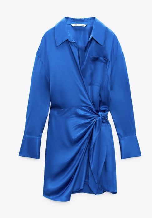 Сатенена рокля Зара /Zara S