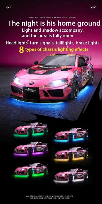 Про RC Количка за Дрифт 1:43 Лицензирана Toyota GR Supra MkV