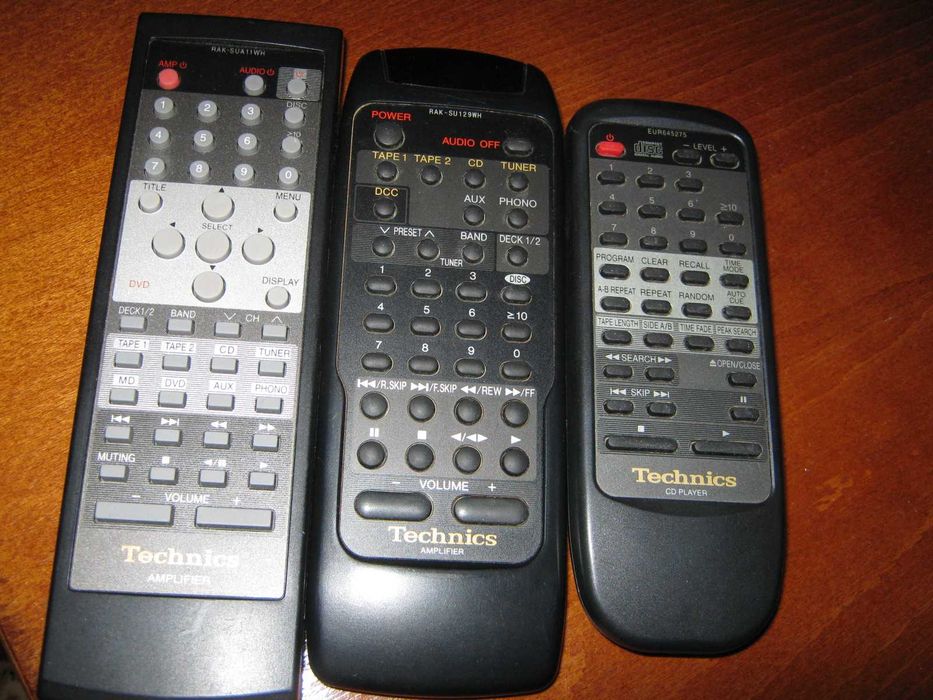 Technics,4 telecomenzi originale,RAK-SUA 11 WH,RAK-SU 129 WH,EUR 64527