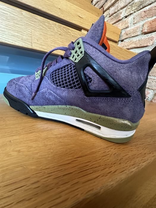 Jordan 4 retro естествен велур лилави