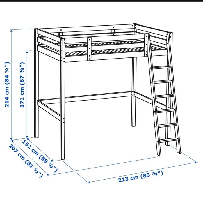 Pat supraetajat Ikea NOU + saltea NOUA Gratis