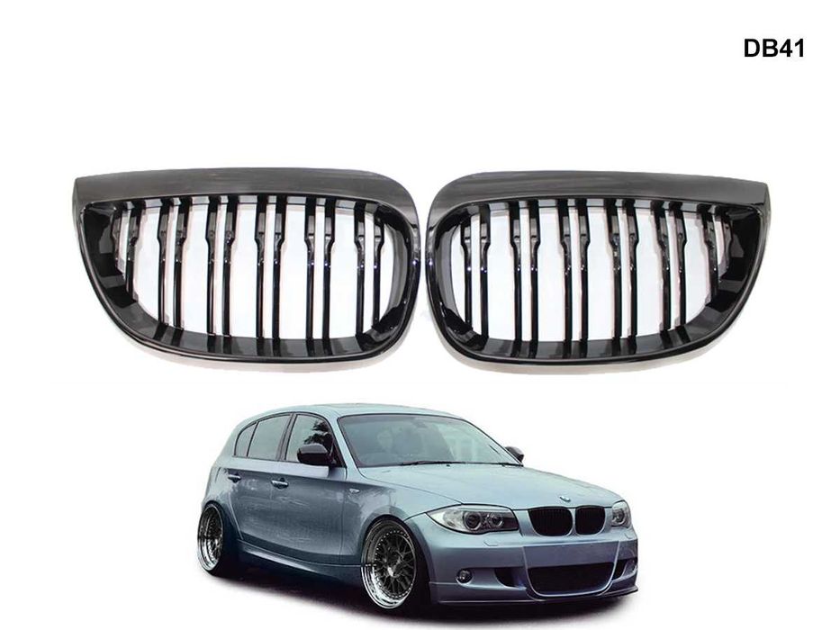 Grila Dubla Grilaj Negru Lucios M BMW 1 E87 BMW E87