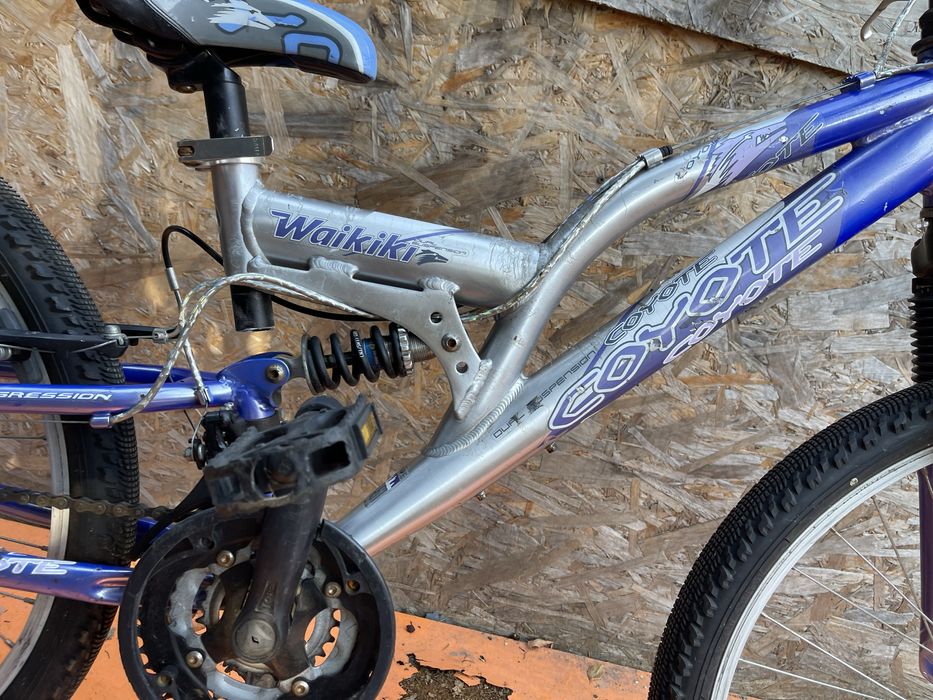 Bicicleta coyote cadru aluminiu cu suspensii roti 24”