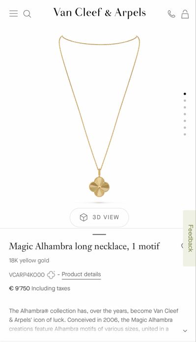 Van Cleef колие 18к