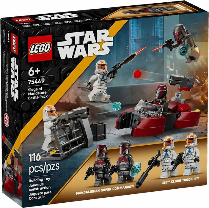 Конструктор LEGO Star Wars Боевой набор: засада на Мандалоре, 75373