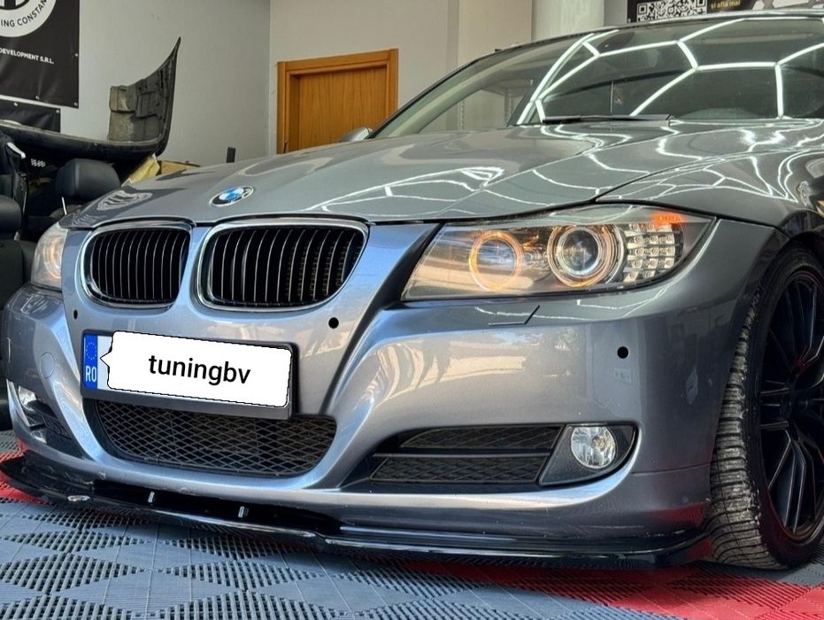 Prelungire Bara Față Lip BMW Seria 3 E90 LCI Facelift Negru Lucios