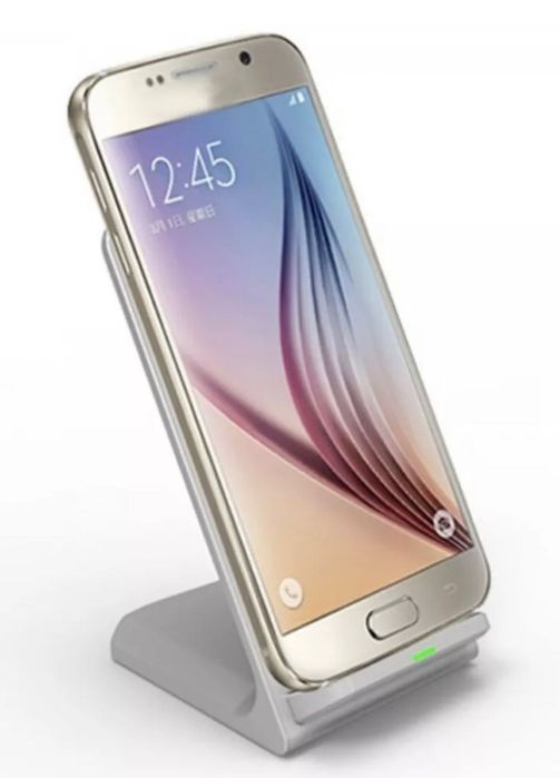 2 в 1 Стойка и Безжично Бързо Зареждане Зарядно за Телефони