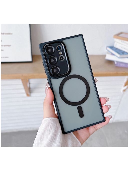 Samsung S23/S24/S25/PLUS/ULTRA - Husa Luxury Magsafe Hard PC