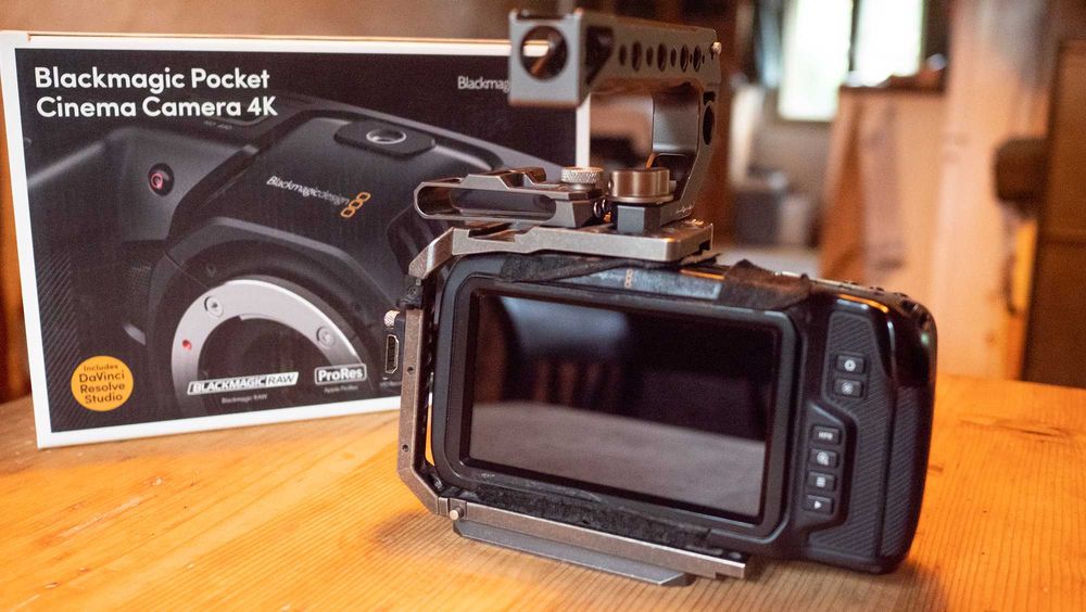Black Magic Pocket Cinema Camera 4K with Metabones Speedbooster XL