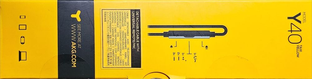 Se vind casti AKG Y40, yellow, cutie sigilata