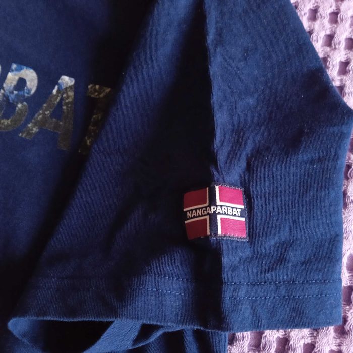 NANGAPARBAT L НОВА С ЕТИКЕТ оригинална тениска Navy blue T-shirt
