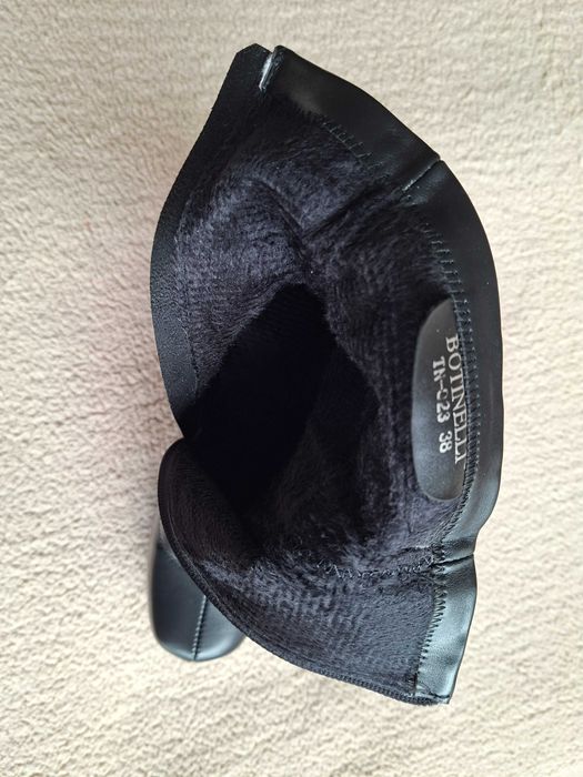 Botinelli Дамски боти до глезена с дебел ток и платформа