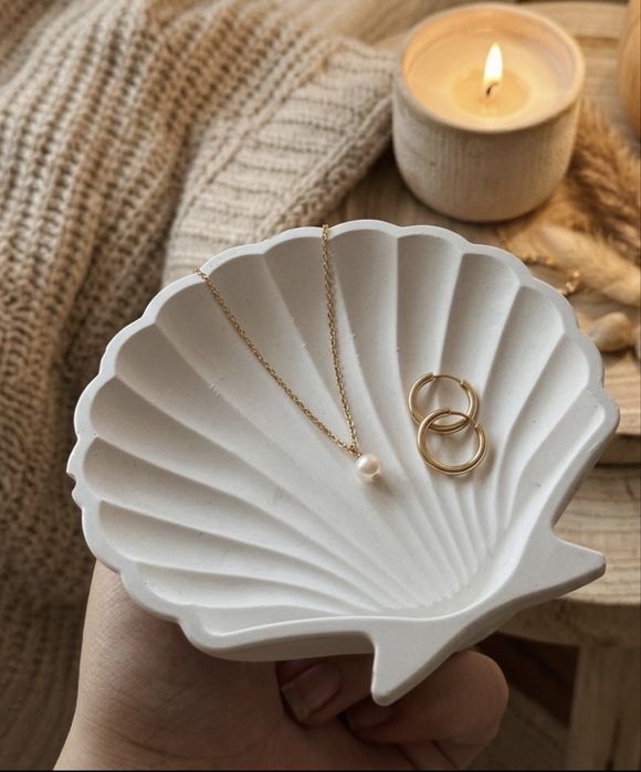 Декор ракушка из гипса