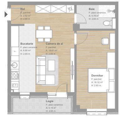 Apartamente finisate de 2 camere, Tineretului — fotografia 3