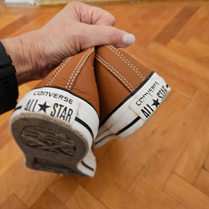 Tenisi Converse All Star piele naturala