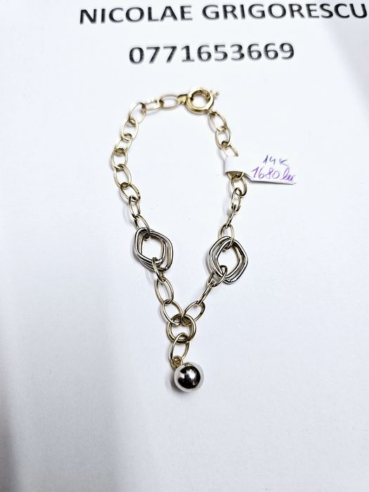 Vand bratara dama din aur 14 k 3.23 g cod 880