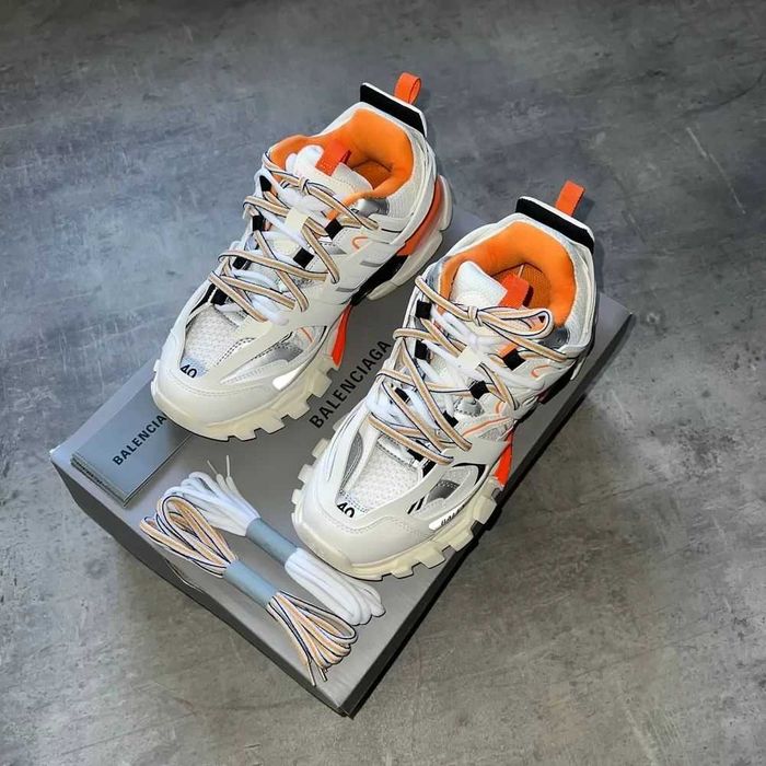 Balenciaga Track – White & Orange