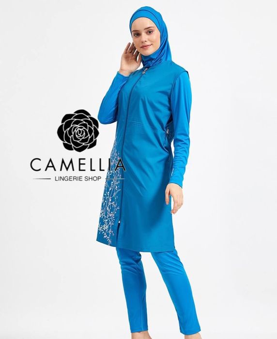 Хижобли аёллар учун ёпиқ  купальник Буркини