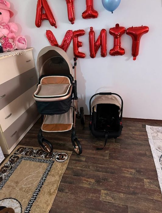 Cărucior copii 3-1 visoli gold