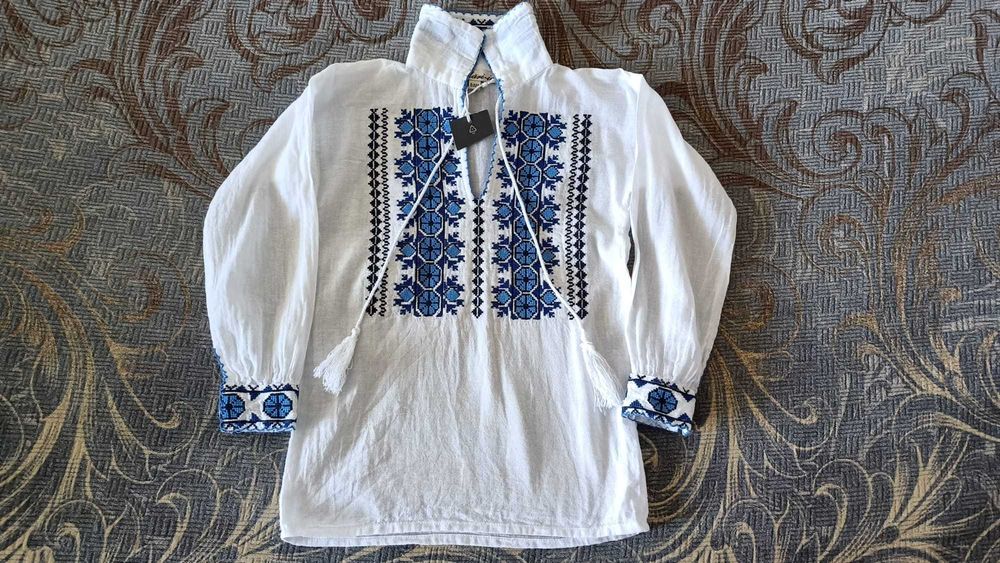 ie copii, ie românească, costum popular copii, in, cămașă populară, serbare, 1 Decembrie, băiat, fată, nouă, 5-6 ani