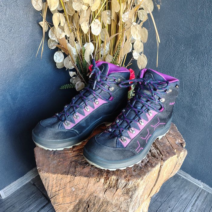 Lowa Kodi Evo Gore-tex, ghete damă pentru drumeție, piele întoarsă Waterproof