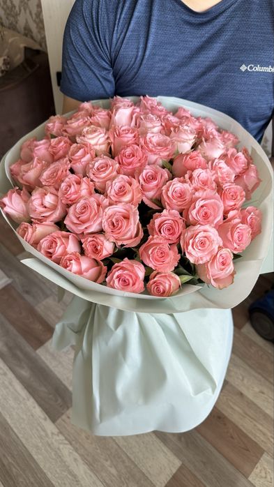 Букет из 51 розовой розы