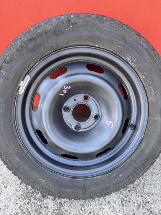 Set 4 jante tabla otel R15 4X100 Peugeot 301 Citroen C-Elysee